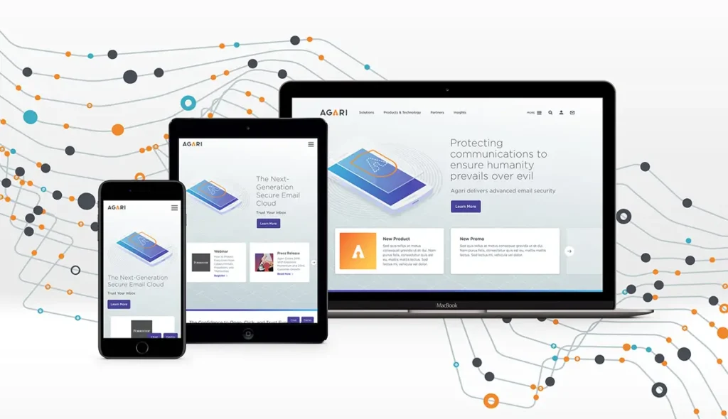 Agari website redesign case study image
