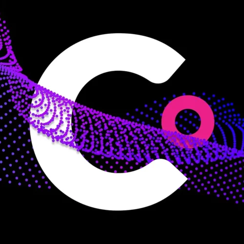 Outline Clear Digital “C” logo on an abstract background representing the importance of a web design and development maintenance plan for B2B websites.