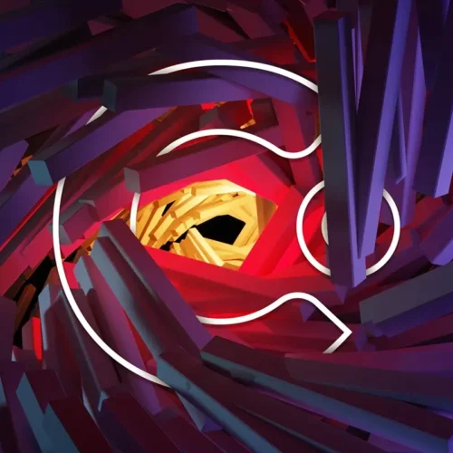 Outline Clear Digital “C” logo on an abstract background representing ongoing website maintenance and redesign ROI for B2B websites.