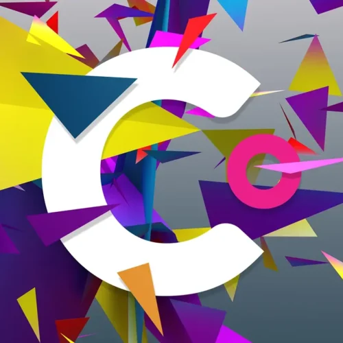 White Clear Digital “C” logo on an abstract background, representing insights on status reporting and communication best practices for web design projects.