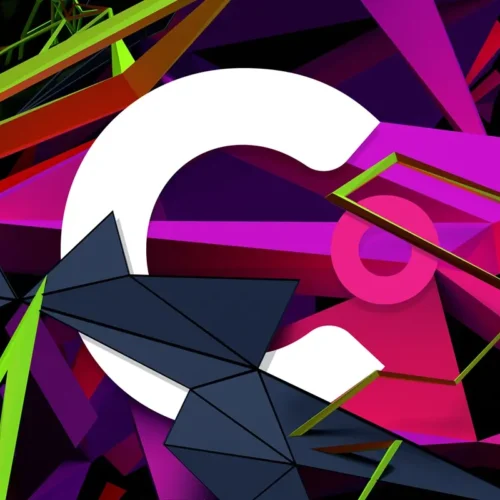 White Clear Digital “C” logo on an abstract background, representing insights on website metrics, benchmarking, and measuring design ROI.