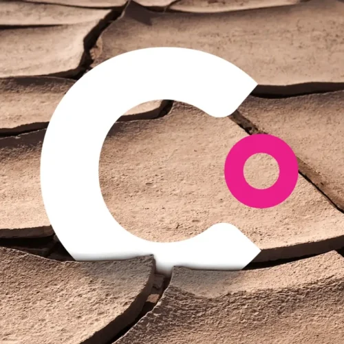 Clear Digital C logo over an abstract background representing digital strategies for B2B companies during a recession