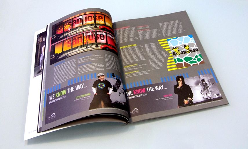 We Know the Way campaign billboard in San Jose featuring local talent and vibrant graphics designed by Clear Digital.