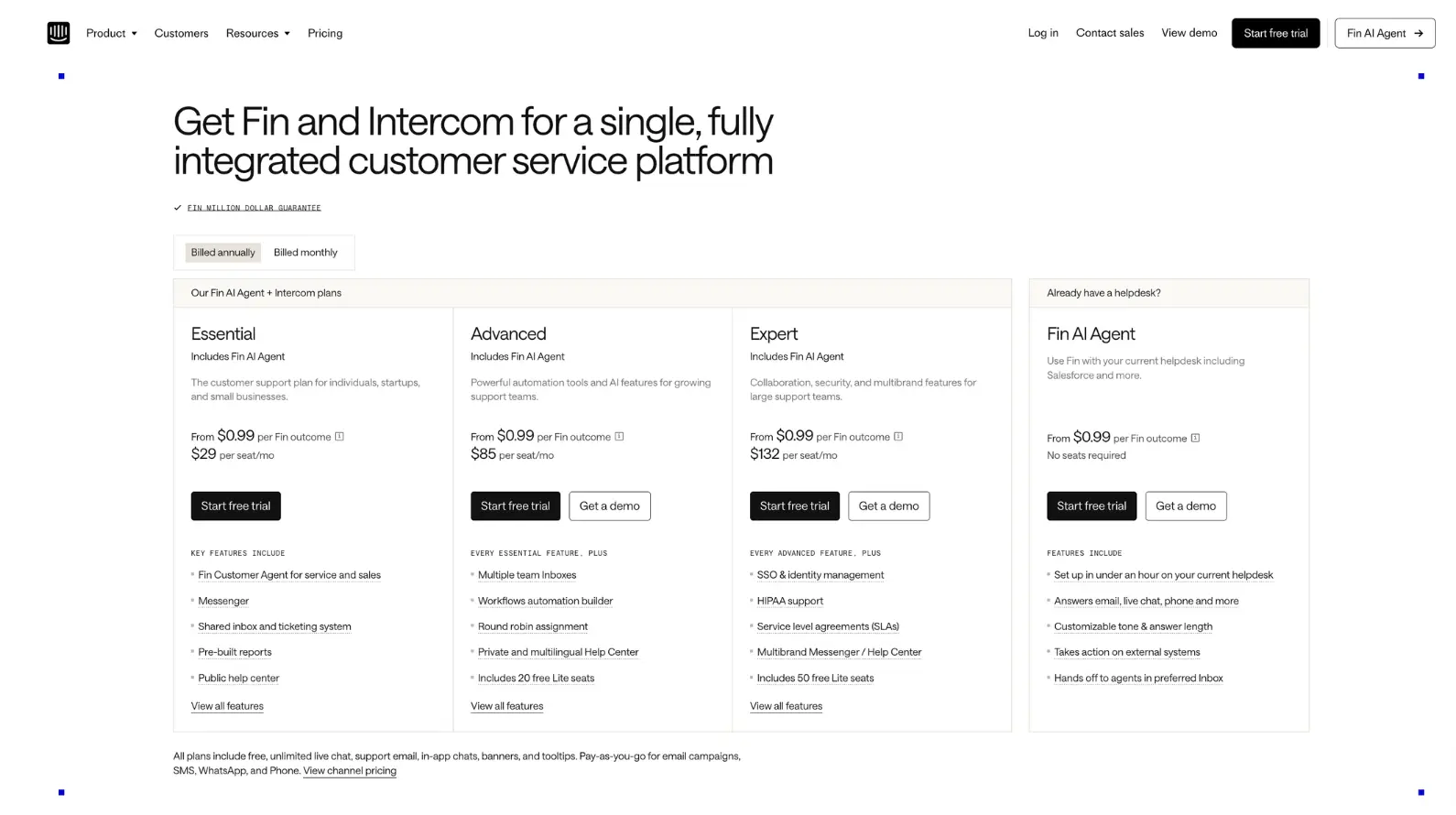 Intercom Customer Service Platform