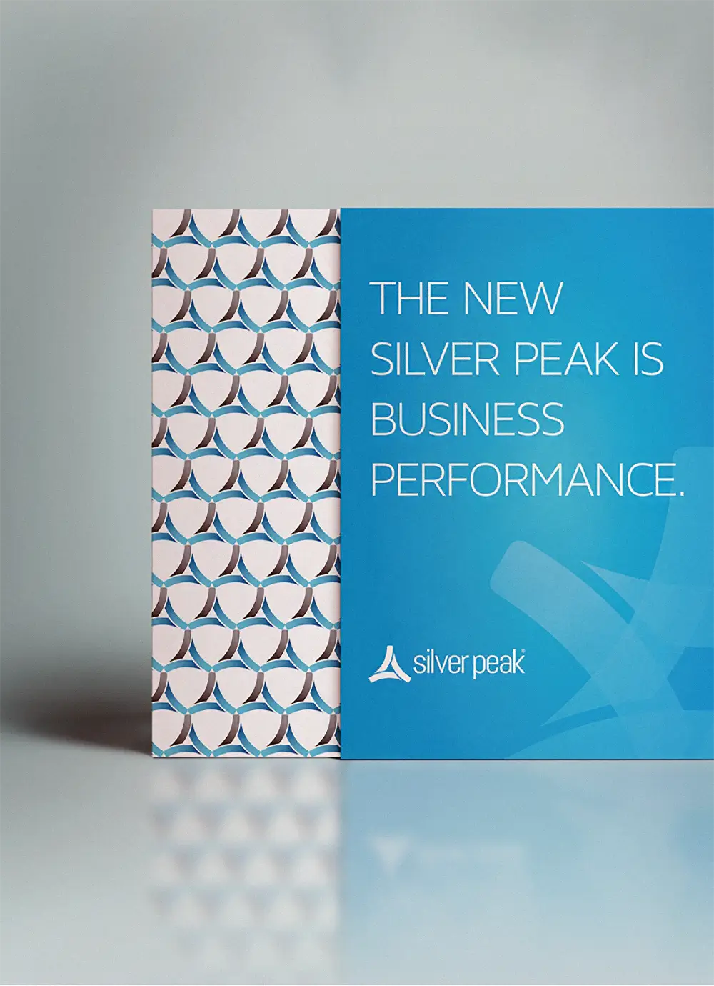 Silver Peak branding panel featuring the message "The New Silver Peak Is Business Performance.